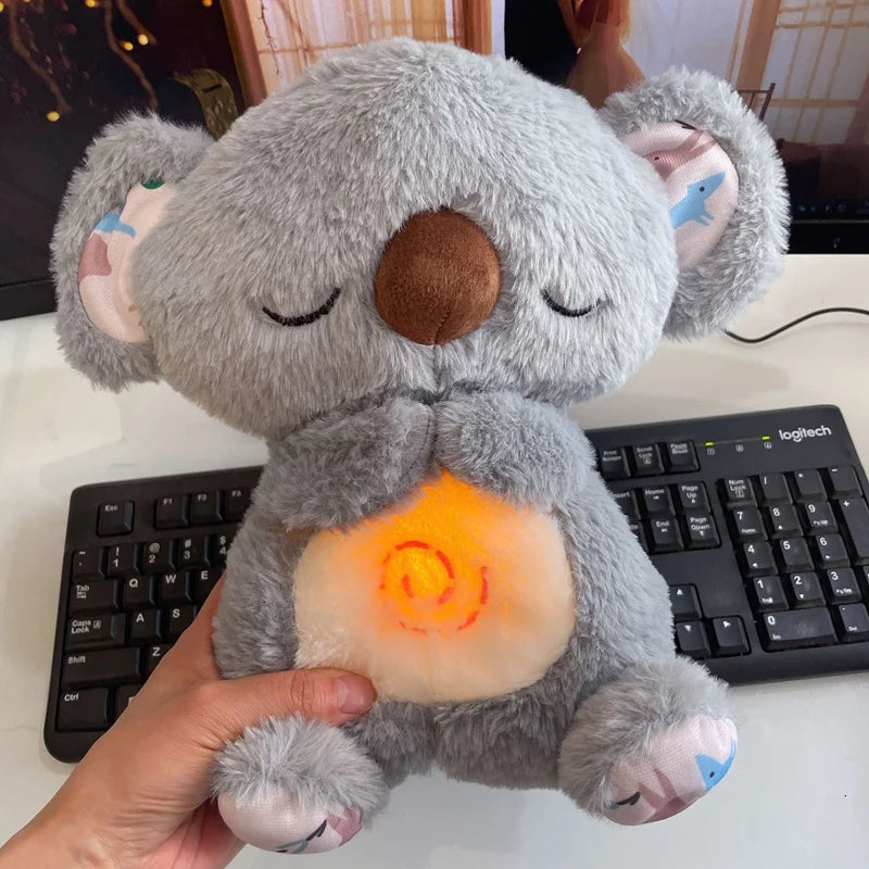 Cute Soothing Koala Calming Anxiety Relief Breathing Koala Bear Toy Sleep Buddy Plush Doll With Lights